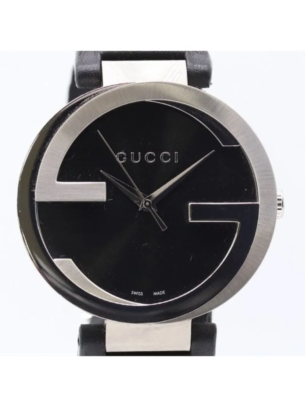 Gucci Interlocking 133.2 Quartz Black Dial Watch